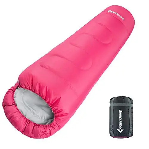 Produktbild: KingCamp Schlafsack Deckenschlafsäcke Mumienschlafsack Winter Warm| 3-4 Saison | für Camping Outdoor und Bergsteigen mit Kopfteil Erwachsene/Kinder