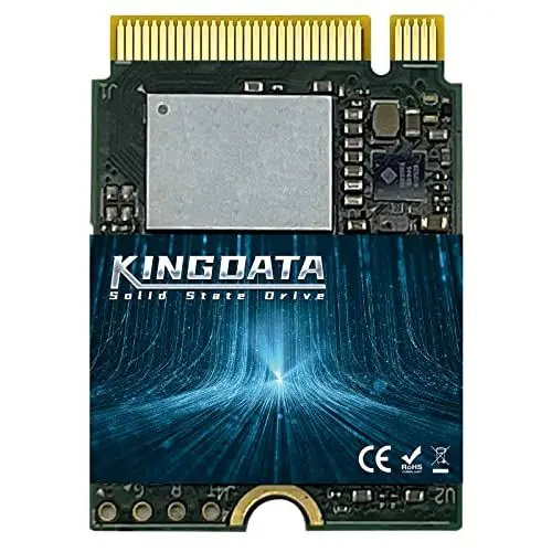 Produktbild: KINGDATA M.2 2230 SSD 512GB PCIe NVMe Gen 4.0X4 Internal Solid State Drive für PS5 Steam Deck, Microsoft Surface, Ultrabook, Laptop, Desktop (M.2 2230 PCIe 4.0, 512GB)