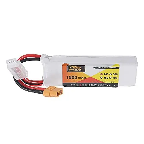 Produktbild: KINGDUO 3S 11.1V 1500mAh 25C Batterie XT60 Stecker für Eachine Wizard X220 RC Racing Drone