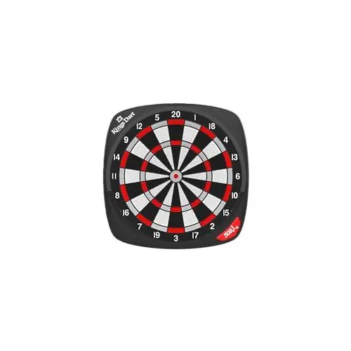 Produktbild: Kings Dart Smart-Dartboard Dartworld C1 | Online Spielmodi - Turniere weltweit | App-Steuerung | Bluetooth 4.0 | Schwarz