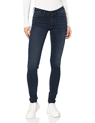 Produktbild: Kings of Indigo Damen Juno Jeans, Schwarz (Dark OD Black 6100), 25W / 32L