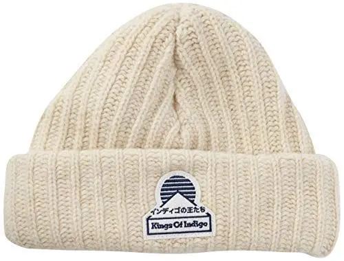 Produktbild: Kings of Indigo Unisex Beanie Strickmütze, Elfenbein (Off White 7200), One Size (Herstellergröße: OS)