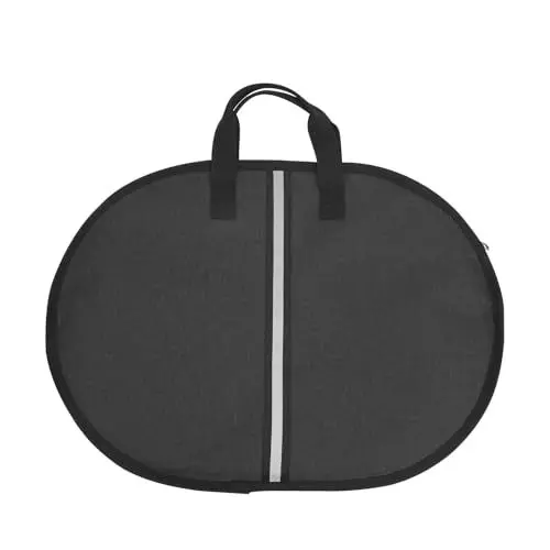 Produktbild: Kingshion Große Aufbewahrungsbox für Teller – 55,9 x 43,2 cm – stapelbar mit gepolsterter Innenseite – Porzellan-Aufbewahrungsbehälter für Teller und Serviergeschirr (grau), JJL0017-17