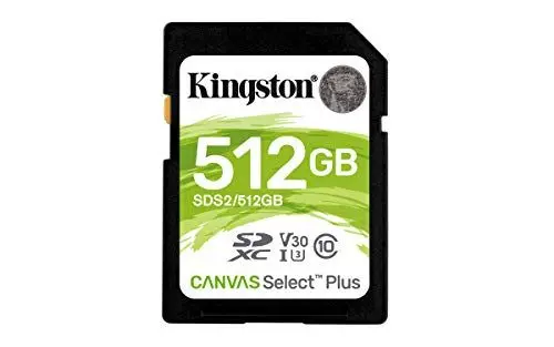 Produktbild: Kingston Canvas Select Plus SD - SDS2/512GB SD Karten Class 10 UHS-I