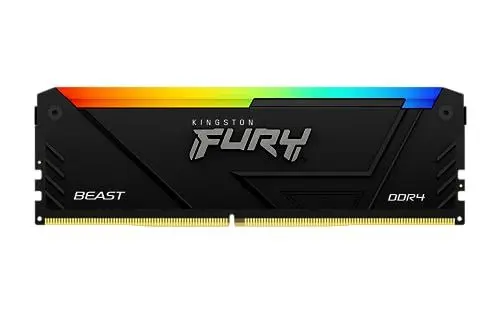 Produktbild: Kingston FURY Beast RGB 16GB 3600MT/s DDR4 CL18 DIMM PC Arbeitsspeicher KF436C18BB2A/16