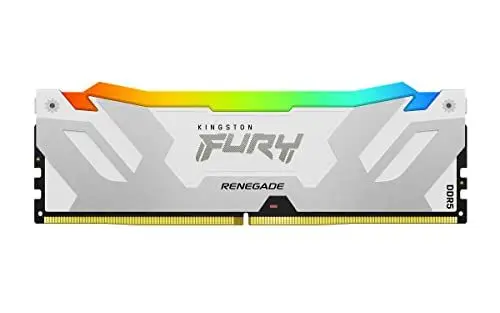 Produktbild: Kingston FURY Renegade Weiß RGB XMP 16GB 7200MT/s DDR5 CL38 DIMM Desktop Gaming Speicher - KF572C38RWA-16