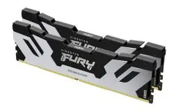 Produktbild: Kingston Fury Renegade DDR5 Silber/Schwarz XMP 32GB 6400MT/s CL32 DIMM Desktop Gaming Speicher (Kit of 2) - KF564C32RSK2-32