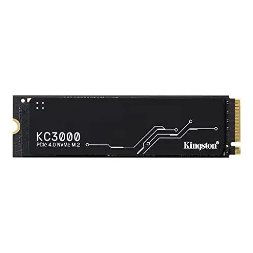 Produktbild: Kingston KC3000 PCIe 4.0 NVMe M.2 SSD - Hochleistungsspeicher für Desktop- und Laptop-PCs -SKC3000S/2048G, SKC3000D2048G, Schwarz, 2048GB, Festkörper-Laufwerk
