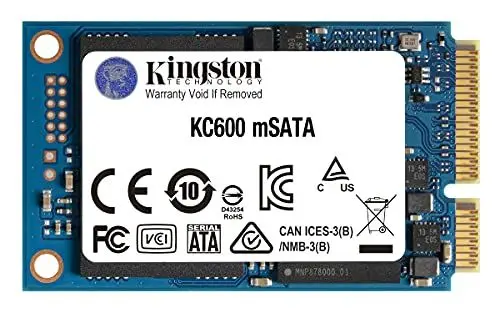 Produktbild: Kingston KC600 SSD 1024GB SATA3 mSATA - SKC600MS/1024G