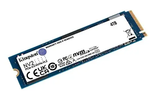 Produktbild: Kingston NV2 NVMe PCIe 4.0 Interne SSD 4TB M.2 2280 - SNV2S/4000G, Festkörper-Laufwerk
