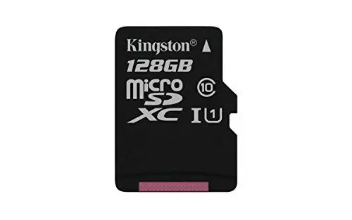 Produktbild: Kingston SDCS/128GBSP MicroSD Canvas Select Geschwindigkeiten der Klasse 10 UHS-I – bis zu 80 MB/s Lesezugriff (Nur Karte)- Erwecken Sie HD-Videos zum Leben