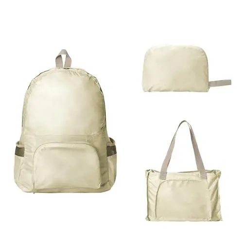 Produktbild: KINHARD Rucksack Faltbar, Ultraleicht Faltrucksack Khaki, Faltbarer Rucksack, Wanderrucksack Klein für Tägliche Aktivitäten Benötigt Werden