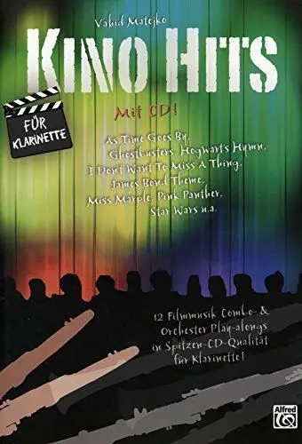 Produktbild: Kino Hits für Klarinette (mit CD): 12 Filmmusik Combo- & Orchester Play-alongs in Spitzen-CD-Qualität für Klarinette