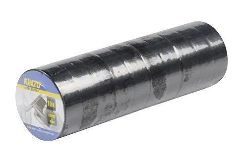 Produktbild: KINZO PVC 871125279533 Isolat Tape Rolle, Schwarz