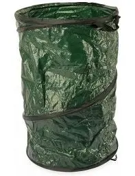 Produktbild: Kinzo Gartenabfallsack Faltbar - Laubsack 120L - Gartensack für Laub und Gartenabfälle - Laubsack mit Griffen - Leicht zu Verstauen - 45 x 75 cm - Kunststoff - Grün
