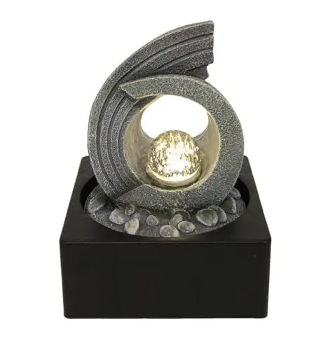 Produktbild: Kiom Zimmerbrunnen Tischbrunnen FoArchi antik grau Led 24 cm 11113