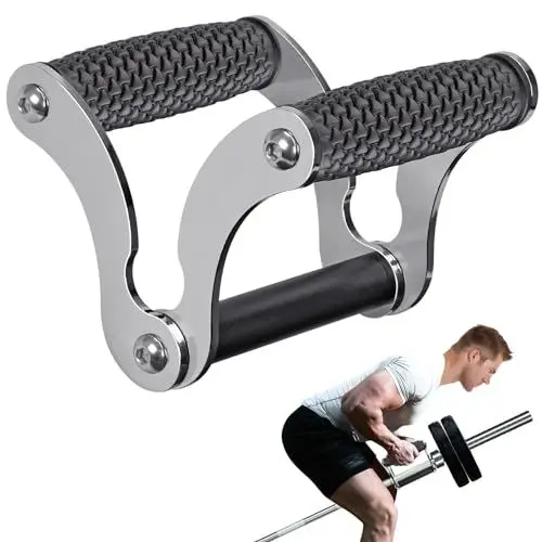 Produktbild: Kipika Wall Mount Landmine Attachment for Olympic Bars, V Bar Row Landmine Handle Attachment for Barbell Bar, Viking Press Landmine Handle Attachment, Ideal for Home Gym Workouts