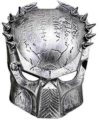 Produktbild: KIRALOVE Alien vs Predator Maske - Alien - silberfarbe - Halloween - Karneval - Mann - originelle Geschenkidee
