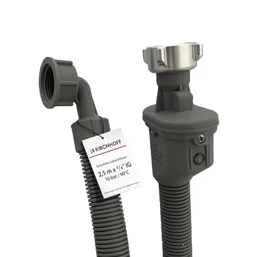 Produktbild: KIRCHHOFF 98657230 Waschmaschinenschlauch 2,5m, Zulaufschlauch mit 3/4
