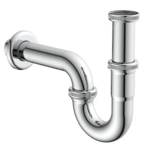 Produktbild: KIRCHHOFF 98801110 Röhrensiphon Siphon, Abfluss, Ablaufgarnitur für Waschbecken und Waschtisch, Geruchsverschluss, Abflussrohr, 1 Stück