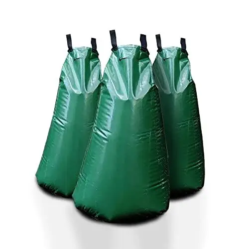 Produktbild: KIRCHHOFF 988975400 Baumbewässerungssack 75 Liter, 3 Bewässerungssäcke für Bäume, grüner Wassersack zur Baumbewässerung bei Hitze und Dürre, robuster Baumbeutel