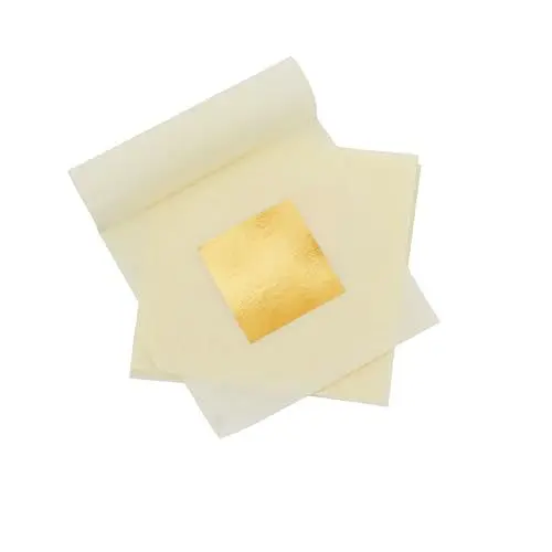 Produktbild: KIRIN 20 Blattgold Essbar, 2,5 x 2,5 cm, 24 Karat Echte Blattgoldblätter für Torten, Schokolade, Kunst und Handwerk, Gesichtsmasken und Nagelkunst
