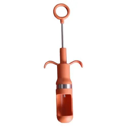 Produktbild: Kirschentkerner-Werkzeug, Multifunktionales Tragbares Jujube-Entkerner, Fruchtkernentferner-Werkzeug für Rote Datteln, Weißdorn, Trauben, Oliven (ORANGE)