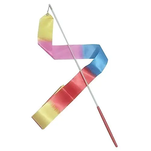 Produktbild: Kisangel 10St luftschlangen Kunst-Streamer Bunte turnhallenbänder rhythmisches Band Fitnessband Haupt Schleife Gymnastikseil Kind