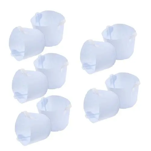 Produktbild: Kisangel 10st Tasche Wachsen Belüftung Blumentopf Pflanzen-Starter-töpfe Anbaubeutel Für Den Kindergarten Kartoffelsäcke Für Den Kartoffelanbau Gartentöpfe Pflanzbeutel Weiß Vlies