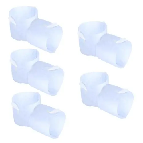 Produktbild: Kisangel 10 Stück Pflanzen-anzuchtbeutel mit Griff Rund Vlies-anzuchtbeutel 30 X 25 cm Weiß Wurzelbehälter für Kartoffeln und Blumen