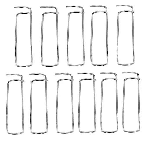 Produktbild: Kisangel 11St Befestigungsschnalle aus Stahlrohr pflanzenstützclip pflanzenstütze clips Stützpfahl für Gewächshauspflanzen Befestigungsschelle aus Metall Gartenrohr-Drahtklemmen Anlage