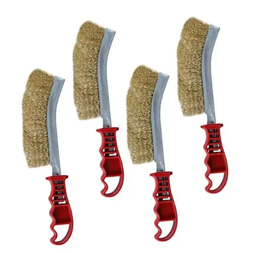 Produktbild: Kisangel 12 Stk Drahtbürste Grillbürste tragbarer Grill multifunktionale Reinigungsbürste Ofen grill bürste grill pinsel grillrost Multifunktionaler Grillreiniger Campinggrillbürste Plastik