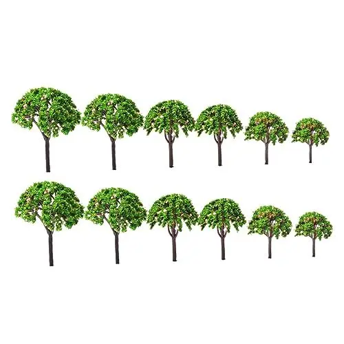 Produktbild: Kisangel Lebensechtes Baumschmuck-Set Realistisches Baummodell Imitierter Blumenbaum Für Die Tischszenendekoration
