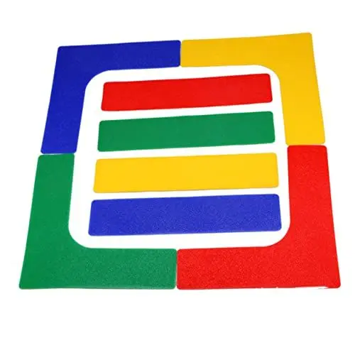 Produktbild: Kisangel 13 STK Wahrzeichen Erdleitungsetikett Aufkleber Für Sportbedarf Logo-Aufkleber Quadratischer Vasenwürfel Sportaufkleber Garnelen-Fake-Spielzeug Linien Boden Tennis