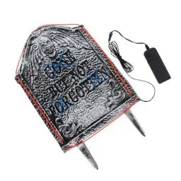 Produktbild: Kisangel 15 Halloween-grabstein Grabstein-halloween-dekor Grabstein-rip-schild Beleuchten Sie Halloween-dekoration Grabsteine ​​zum Leuchten Bringen Friedhofslampe Friedhofsdekor Pp
