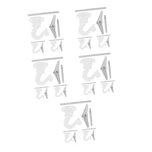 Produktbild: Kisangel 15 Sätze Deckenhaken Hochleistungs-swag-knebelhaken Swag Toggle Haken Schwere Haken Zum Aufhängen Haken Zum Aufhängen Aufkleben Deckenklebehaken Balkondekoration Zinklegierung