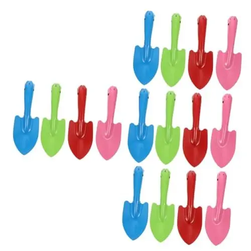 Produktbild: Kisangel 16 STK Gartengeräte Garten Gartenschaufel Garten Kleine Gartenschaufel Schaufeln Zum Graben Spatenkelle Schaufel Gartenwerkzeug Gartenschaufeln Zum Pflanzen Handkelle Eisen