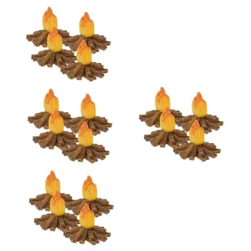 Produktbild: Kisangel 16 STK Harz Feuer Miniatur Lagerfeuer Spielzeug Gefälschte Flammen Künstliche Feuerflammen Partyzubehör Für Lagerfeuer Skulptur Im Freien Außendekoration Halloween Kunsthandwerk