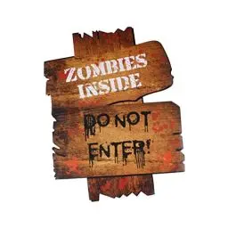 Produktbild: Kisangel 1Stk Halloween-Karten gruselige Warnstütze Halloween-Dekorationen im Freien beängstigend halloween aussendeko halloween poster grabstein Ornament Rasen Zeichen Werbetafel Skelett