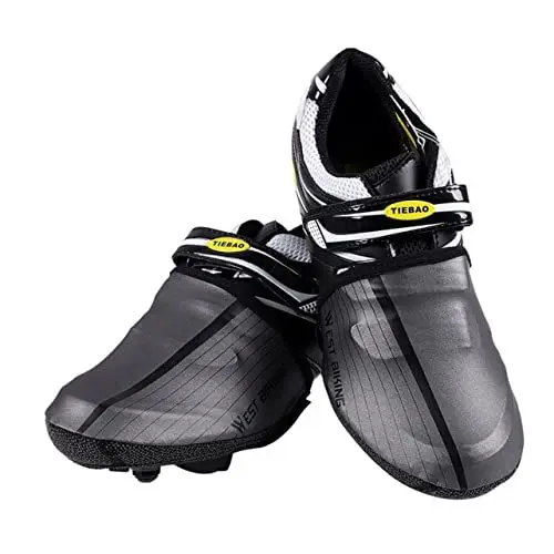 Produktbild: Kisangel 1 Paar Radschuhe Zehenabdeckungen Mountainbike-überschuhe Schuhspitzenwärmer Winddichte Zehenwärmer wasserdichte Schuhe Zehenschutz MTB-überschuhe Fahrradschuhe rutschfest