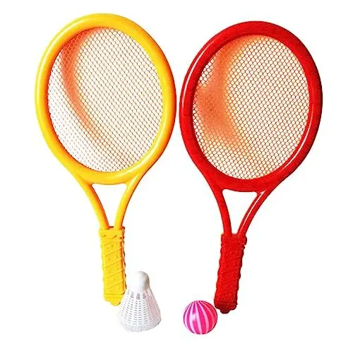 Produktbild: Kisangel 1 Paar Spielzeug Hülle für Zange Fahrrad-Patch-Kit Libellen-Angelköder Tennisball für draußen Kidcraft-Spielset Tennisschläger Badminton Schläger beiläufig einstellen Eltern-Kind