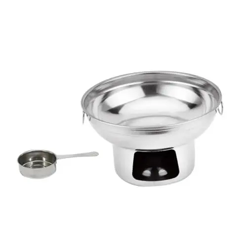 Produktbild: Kisangel 1satz Campingkocher Tragbarer Edelstahl Alkoholkocher Mit Hot Pot Und Alkoholbecher Für Outdoor-aktivitäten Und Leicht Zu Reinigen