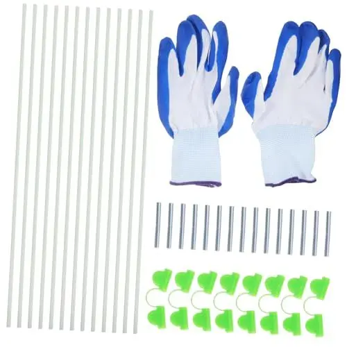 Produktbild: Kisangel 1 Satz Pflanzenstützpfähle Pflanzenabdeckungsständer Gartenreifen Für Hochbeete Gartentunnel Spenderkreis Stützkäfig Reihenabdeckungsreifen Stützpfahl Polyethylen Bogen Gewölbt
