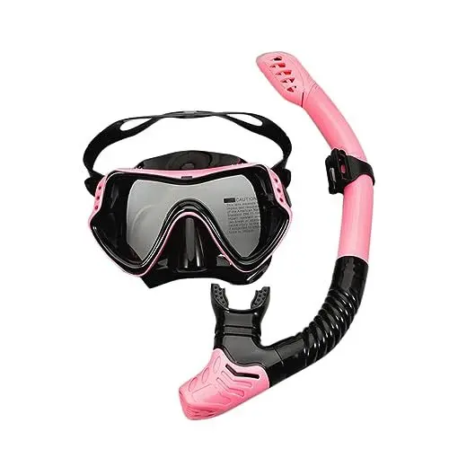 Produktbild: Kisangel Ergonomisches Tauchmasken-Set – Schnorchel-tauchmaske -Fog Mit Schnorchelrohr Und Atemschlauch