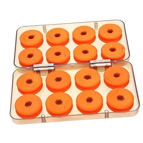 Produktbild: Kisangel 1 Schachtel Angelrolle Einmachdeckel mit breiter Öffnung Angelführer Angelleine Organizer für Angelschnur Rolle Schutzhülle Spule Angelzubehör Wicklung Werkzeug