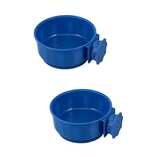 Produktbild: Kisangel 2St Futternapf für Hunde Wassernapf für Hunde Wassernäpfe für große Hunde Katzennapf Hundenäpfe Haustiernapf Kiste Schüssel hängend Wasserschale Vogelfutternapf Hundenapf Zwinger