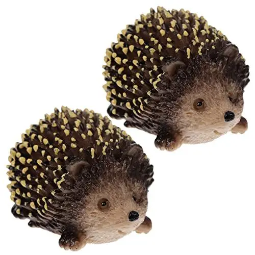 Produktbild: Kisangel 2St Igel-Statue Igel Miniatur Miniaturspielzeug Gartenverzierung Ornament Spielzeuge Mikrolandschaft Igel Igelfiguren Urwald Bonsai Statuette schmücken Kind Dekorationen Plastik