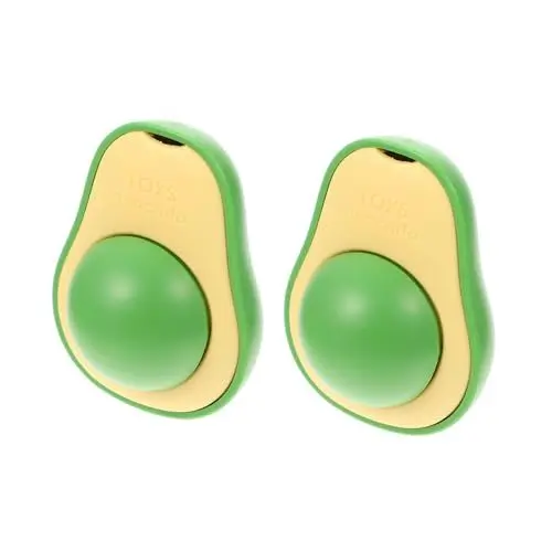 Produktbild: Kisangel Bälle 2er-Pack Kätzchenspielzeug Entzückendes Spielzeug für Katzen Cartoon-Avocado-förmiges Kätzchen-backenzahnspielzeug