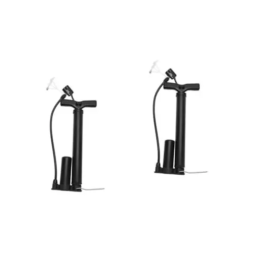 Produktbild: Kisangel 2St luftpumpe Basketball-Zubehör Fahrrad Reifenfüller Luftpumpe für Fahrradreifen Pumpe mit Manometer Fahrradpumpe Aufblasgerät Hand pumpe Druckanzeige Boden