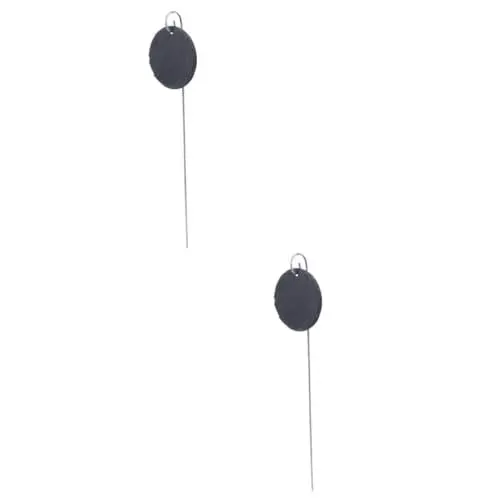 Produktbild: Kisangel 2St pflanzetiketten pflanzenetiketten gartendekoration Natursteinetikett gartendekofiguren Gartenaccessoire Balkonkennzeichnung Anlage Schiefer Kräuter Blumenkarte Anhänger